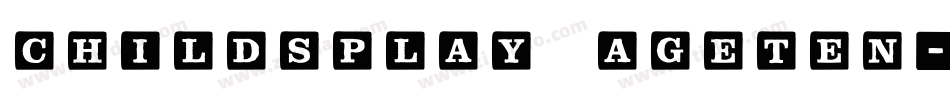 ChildsPlay AgeTen字体转换